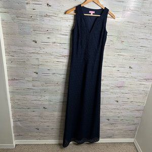 Lilly Pulitzer Westport Maxi Dress Navy Blue Size Xs